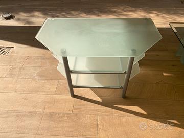 Porta televisione in vetro