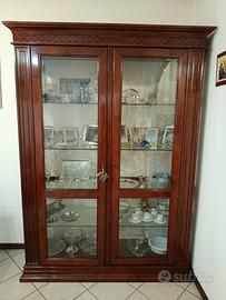 Credenza vetrinetta in legno 