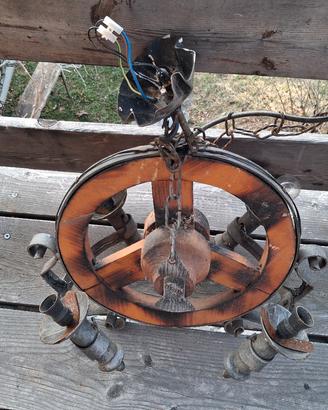 lampadario rustico 