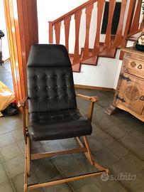 Poltrona dondolo vintage