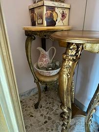 Coppia di tavolini stile barocco