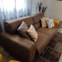 Divano in vera pelle