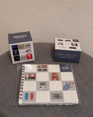 Portachiavi 3DS e Wii e Taccuino Nintendo Museum