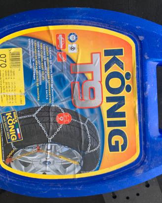 Catene da neve König T9 gruppo 070, 9 mm, NUOVE