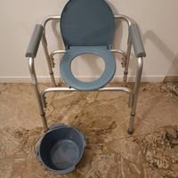 sedia Wc comoda per anziani e disabili