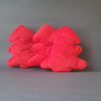 Albero di Natale 3pz. rosso cuscino con zip 