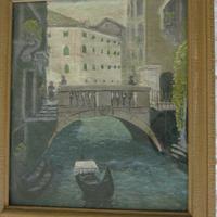 Dipinto olio anni 40/50 soggetto Venezia del "700"