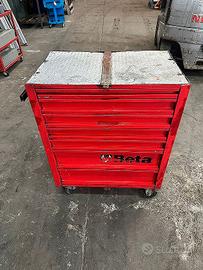 Carrellino Beta rosso con 7 cassetti