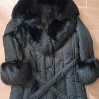 cappotto con vera pelliccia