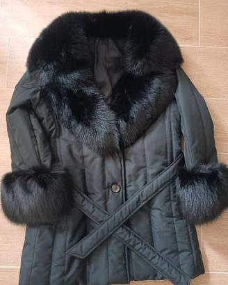 cappotto con vera pelliccia