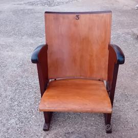 sedia cinema anni 60 