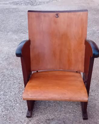 sedia cinema anni 60 