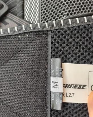 DAINESE SHIELD AIR 7 PROTEZIONE SCHIENA TAGLIA m