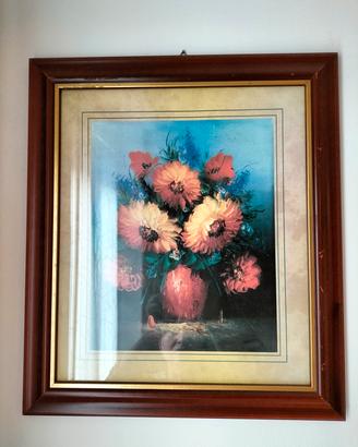 2 quadri stampa floreale 