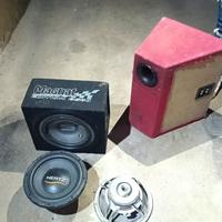 KIT SUBWOOFER E WOOFER – MAGNAT, HERTZ + BOX