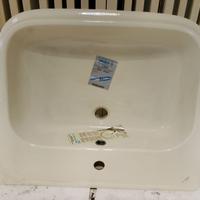 Lavabo semincasso Cidneo, colore champagne, mod2.