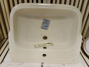 Lavabo semincasso Cidneo, colore champagne, mod2.