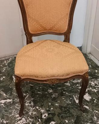 2 Sedie legno e stoffa 700"