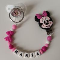 catenella porta ciuccio in silicone + ciuccio 