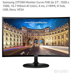 Monitor PC Curvo da 27" Samsung con pellicola