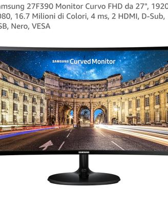 Monitor PC Curvo da 27" Samsung con pellicola
