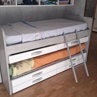 Letto a castello monoblocco 