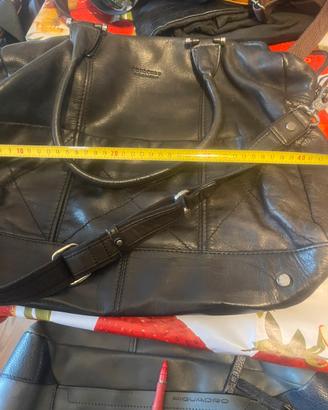 Borsa a tracolla in pelle Pourchet