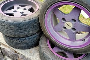 Cerchi Fondmetal 7x15 4x108 ET11 con gomme Nankang