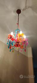 lampadario colorato
