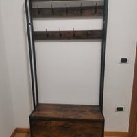 Mobile d'ingresso appendiabiti con scarpiera