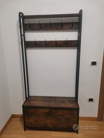 Mobile d'ingresso appendiabiti con scarpiera