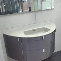Composizione mobile bagno con lavabo integrato
