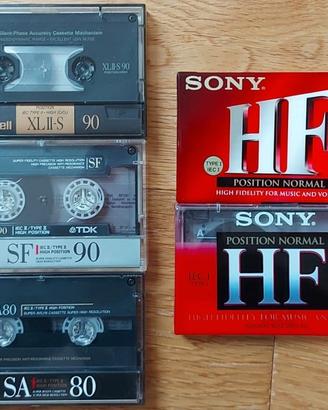 Cassette audio Maxell, Sony e TDK