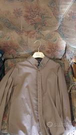 Camicia Uomo Casual Button-Down - Color Tortora/Be