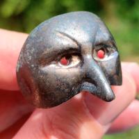 Spilla Pulcinella La Noblesse maschera vintage