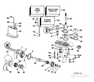 Johnson bj4-breds 1996 - tutti i ricambi