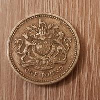 Moneta one pound Regina Elisabetta II 1983.
