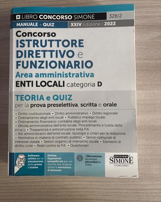 Libro Concorso Simone - Categoria D edizione 2022