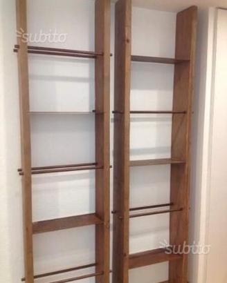 Libreria portaoggetti minimal assi vecchie