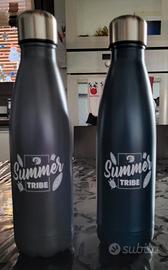 2 borracce termiche in acciaio inox