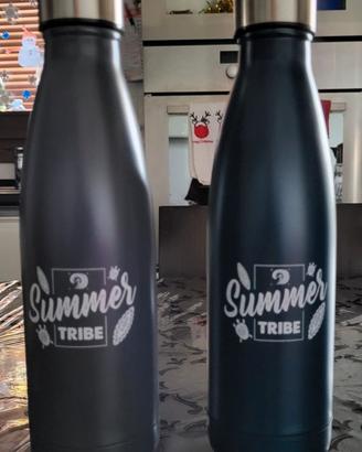 2 borracce termiche in acciaio inox