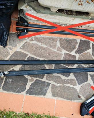 Barre portatutto auto 135 cm