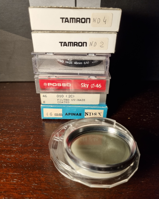 Filtri per fotocamere marche varie 46mm anni '70