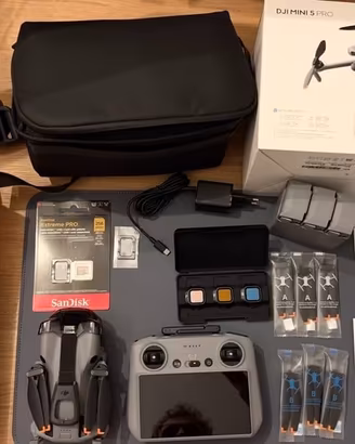 DJI Mini 5 Pro Fly More Combo con RC 2 + 2x 256 GB