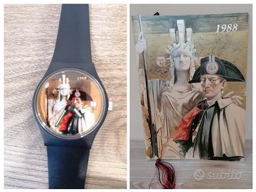 OROLOGIO E CALENDARIO STORICO CARABINIERI 1988