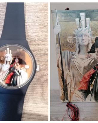 OROLOGIO E CALENDARIO STORICO CARABINIERI 1988