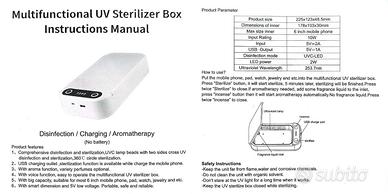 Sterilizzatore UV-C Universale con Aromaterapia