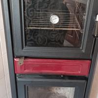 Stufa a legna da arredamento con forno