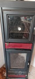Stufa a legna da arredamento con forno