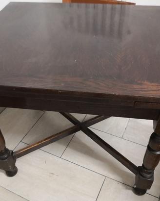 Tavolo antico in legno massiccio modello alungabil